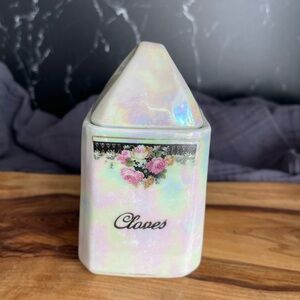 Vintage 30’s Era M. Rosenbaum & Sons Bavaria Porcelain Lustreware Clovers Jar